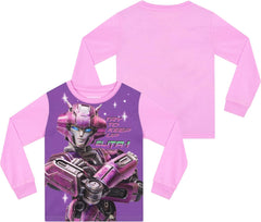 Girls Pyjamas | Autobots Pj'S | Elita-1 Girls' Pyjama Sets | Ages 3 to 10 Years