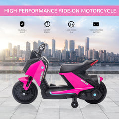 HOMCOM 6V Kids Electric Pedal Motorcycle Ride-On Toy Battery Powered Motorbike