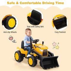 12V Battery Powered Bulldozer Digger with Adjustable Digging Bucket
