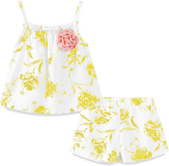 Little Girls Outfits Floral Slip Summer Holiday