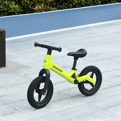 AIYAPLAY 12" Baby Balance Bike W/ Adjustable Seat and Handlebar - Green