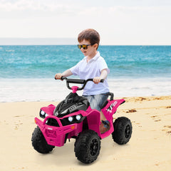 12V Kids Ride on ATV with 2 Speeds and LED Lights