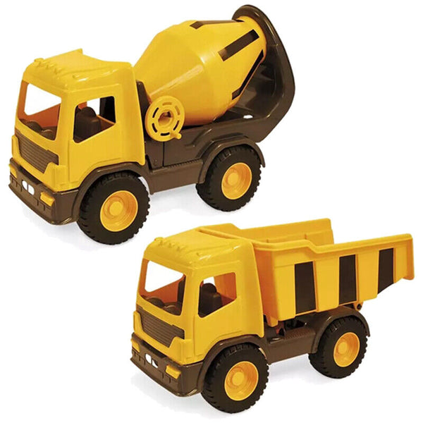 Large 42Cm Construction Dumper Truck Cement Tipping Tractor Childrens Kids Toy