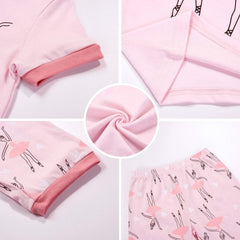 Girls Pajamas Summer Short Sets Sleepwear 100% Cotton Toddler Pjs Clothes Size 2-10 Years