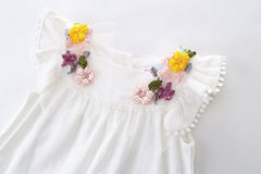 Little Girls Outfits Summer Holiday Sunflower
