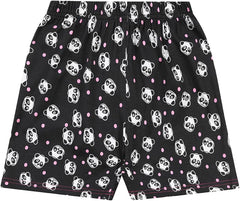 Girls Barely Awake Panda Short Pyjamas Black and White 7 to 16 Years
