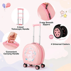 4-Piece Kid’S Luggage Set Kids Journey Suitcase Set