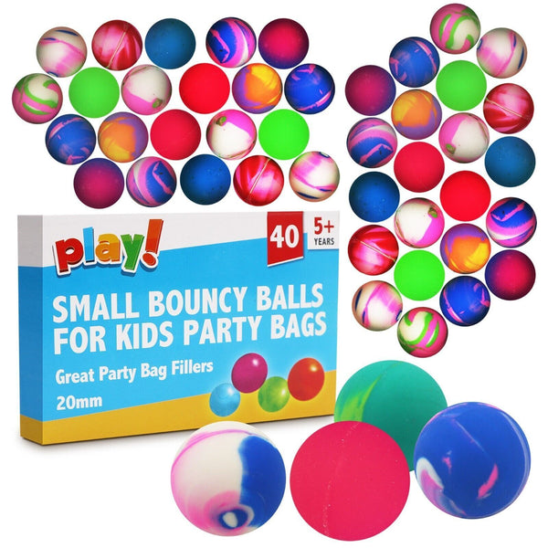 40-160 Small Bouncy Balls Jet Bouncing Kids Toy Loot Party Bag Fillers Birthday