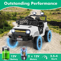 12V Kids Ride on Truck Battery Powered Car with Parental Remote