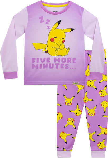 Girls Pyjamas | Pikachu Pyjamas | Pikachu Pjs for Girls | Ages 5 to 13 Years